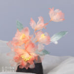 Gradient Hot Flower Yarn Flower Hair Accessories Ancient Style Hairpin - Image 3