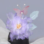 Gradient Hot Flower Yarn Flower Hair Accessories Ancient Style Hairpin - Image 7