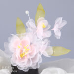 Gradient Hot Flower Yarn Flower Hair Accessories Ancient Style Hairpin - Image 2