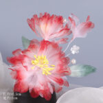 Gradient Hot Flower Yarn Flower Hair Accessories Ancient Style Hairpin - Image 5