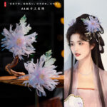 Ancient Hanfu Sweet Small Fresh Gradient Flower Hairpin - Image 3
