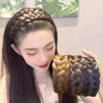 Women New Five Strand Braid Widened Wig Hoop For Women's New Braid Headband Braided Hair Accessories