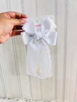 Cross-Border Lace Double-Layer Fabric Bow Hairpin French Retro Ribbon Back Of The Head Hairpin Hair Accessories Female - Image 2