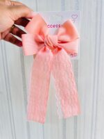 Cross-Border Lace Double-Layer Fabric Bow Hairpin French Retro Ribbon Back Of The Head Hairpin Hair Accessories Female - Image 4