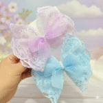 2025 Summer Korean Version Of Fairy Lace Big Butterfly Children's Top Clip Internet Celebrity Girl Side Clip Princess Headdress Hair Accessories - Image 2