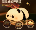 Cute Panda Night Light Bedside Bedroom Sleep Eye Protection Dormitory Sleeping Companion Send Children Girl Birthday Gift Creative - Image 9