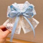 New Style Small Fresh Lace Mesh Bow Hairpin Back Of The Head Female Floral Hairpin Princess Sweet And Cute Hair Accessories - Image 10