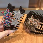 Double-star Rhinestones Antislip Hairband for Women Sweet Hair Decorate Crystal Headband Hair Hoop Fashion Hair Accessories - Image 4