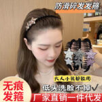 Double-star Rhinestones Antislip Hairband for Women Sweet Hair Decorate Crystal Headband Hair Hoop Fashion Hair Accessories - Image 5