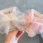 2025 Summer Korean Version Of Fairy Lace Big Butterfly Children's Top Clip Internet Celebrity Girl Side Clip Princess Headdress Hair Accessories - Image 5