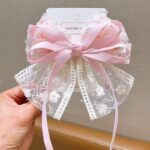 New Style Small Fresh Lace Mesh Bow Hairpin Back Of The Head Female Floral Hairpin Princess Sweet And Cute Hair Accessories - Image 9