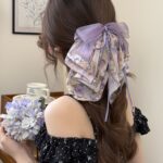 Fairy Chiffon Floral Clip Sweet Half-Tied Hair Clip To Show Hair Volume 2025 New Back Of The Head Ponytail Clip Shark Clip - Image 11