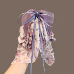 Fairy Chiffon Floral Clip Sweet Half-Tied Hair Clip To Show Hair Volume 2025 New Back Of The Head Ponytail Clip Shark Clip - Image 10