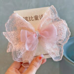2025 Summer Korean Version Of Fairy Lace Big Butterfly Children's Top Clip Internet Celebrity Girl Side Clip Princess Headdress Hair Accessories - Image 9
