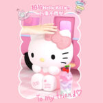 Sanrio Hello Kitty Night Light Pat Light KT Cat Silicone Bedside Lamp Atmosphere Birthday Gift Girl - Image 4