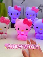 Sanrio Hello Kitty Night Light Pat Light KT Cat Silicone Bedside Lamp Atmosphere Birthday Gift Girl - Image 7