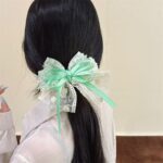 New Style Small Fresh Lace Mesh Bow Hairpin Back Of The Head Female Floral Hairpin Princess Sweet And Cute Hair Accessories - Image 4