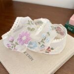 Embroidered Mesh Lace Flower Wide-Brimmed Headband Niche Design Headdress High-End Temperament Sweet Headband Hair Accessories - Image 3