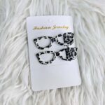 Korean New Retro Leopard Glasses Side Hairpin Niche Design 2025 Summer Fashion Cute Bangs Clip 2 Pcs Pair - Image 3