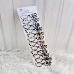 Korean New Retro Leopard Glasses Side Hairpin Niche Design 2025 Summer Fashion Cute Bangs Clip 2 Pcs Pair