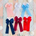 Cross-Border Lace Double-Layer Fabric Bow Hairpin French Retro Ribbon Back Of The Head Hairpin Hair Accessories Female